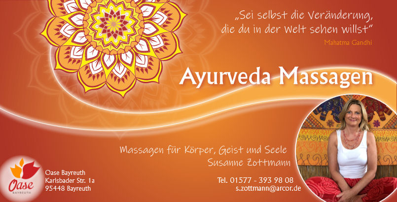 Susanne Zottmann - Ayurveda Masseurin, Oase Bayreuth